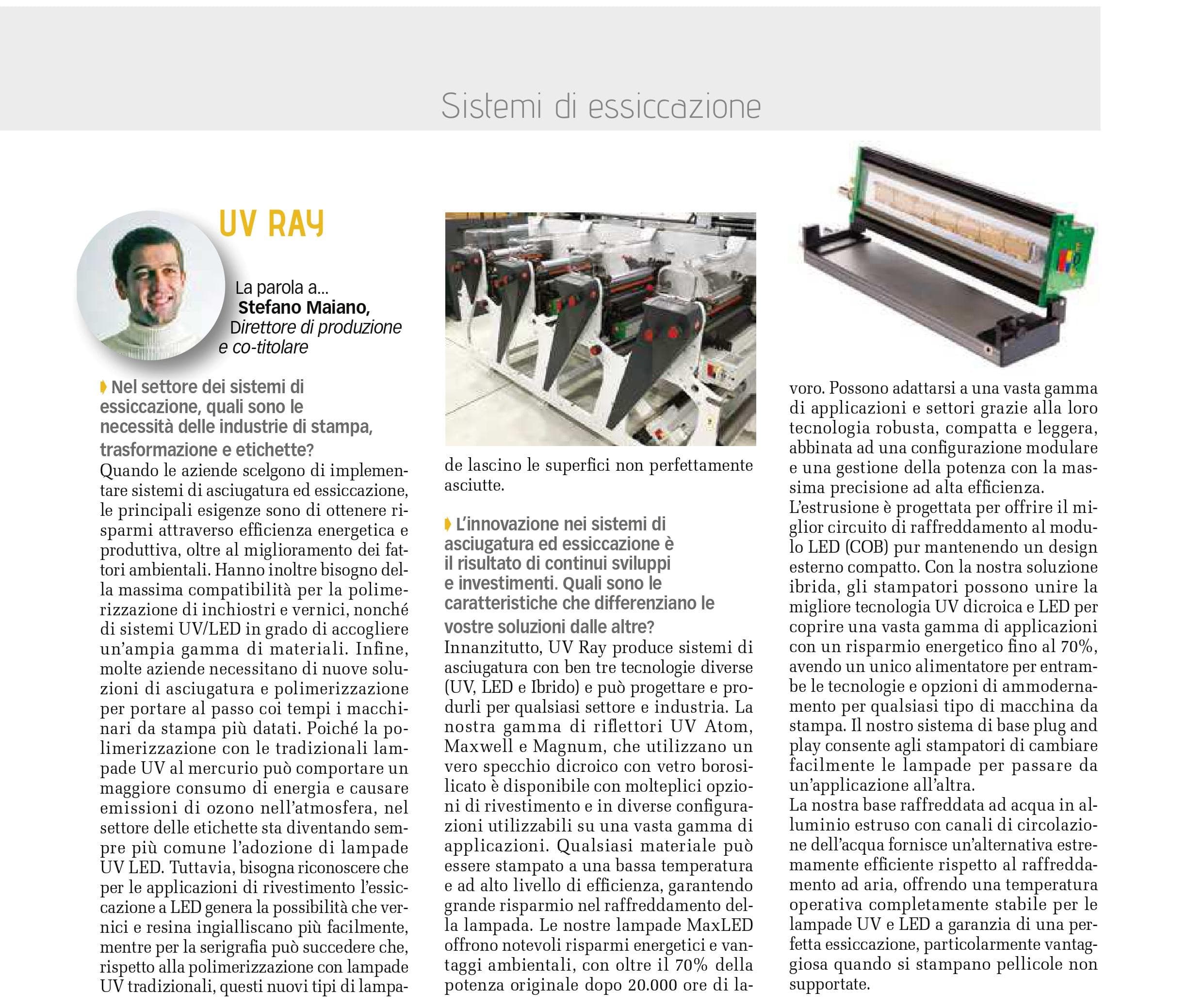 Tempi rapidi e qualità con l’essiccazione adeguata