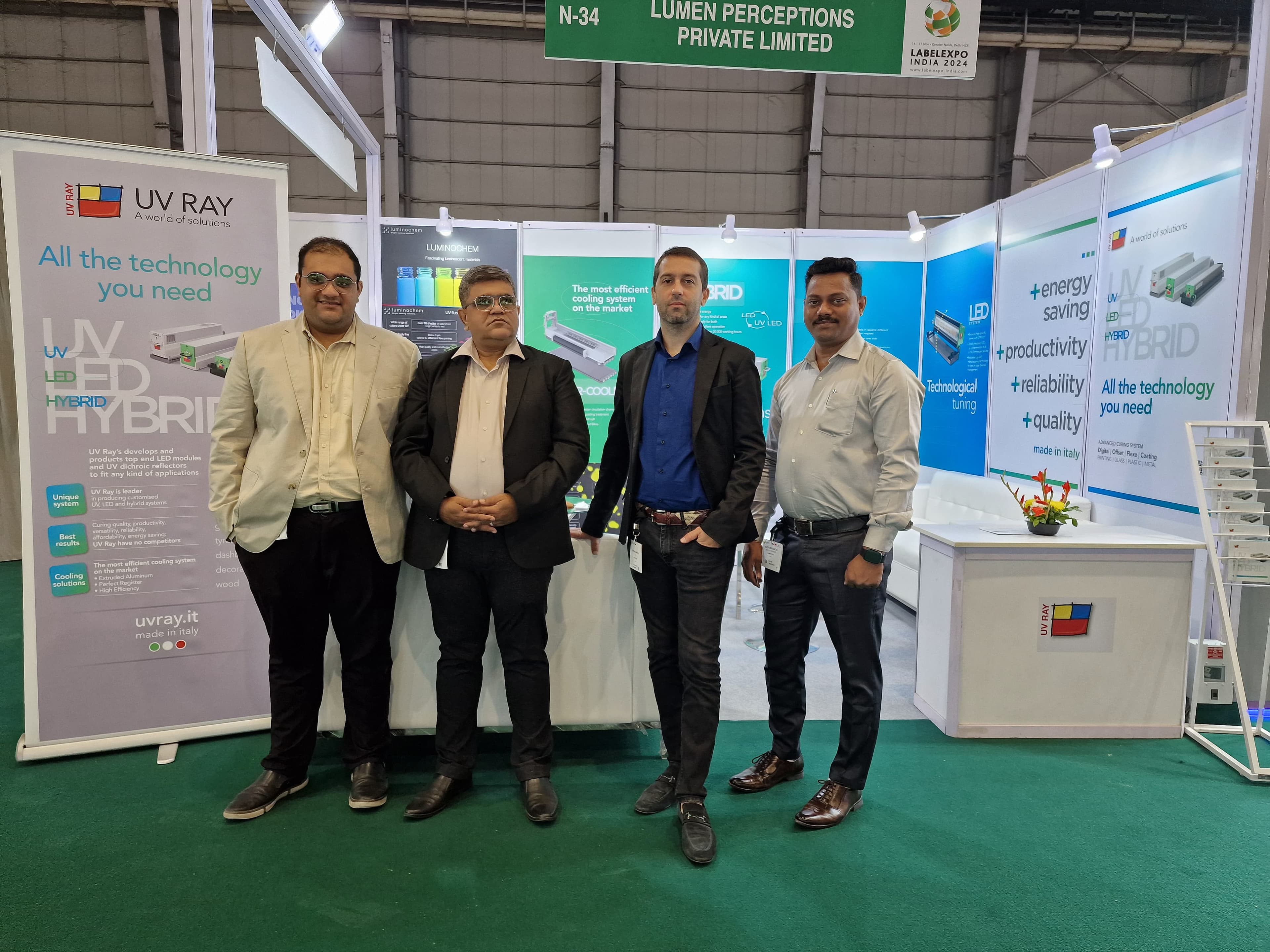 Sistemi UV Ray presentati a Labelexpo India 2024