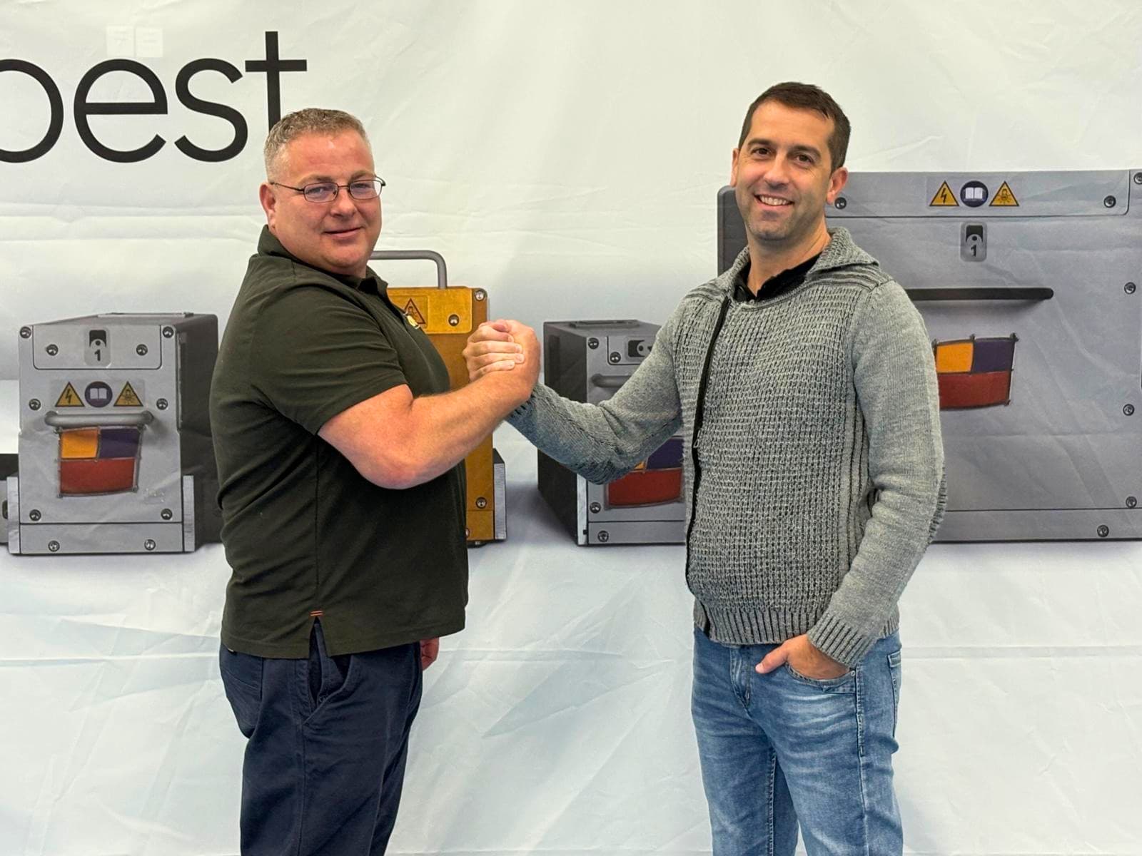 Brian Wenger, owner of UV Pro and Stefano Maiano, Production Director and Co-Owner of UV Ray